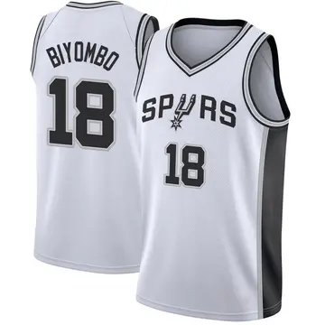 San Antonio Spurs Bismack Biyombo Jersey - Association Edition - Men's Swingman White