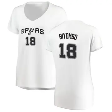 San Antonio Spurs Bismack Biyombo Jersey - Association Edition - Women's Fast Break White