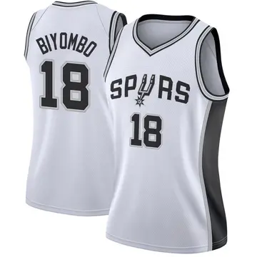 San Antonio Spurs Bismack Biyombo Jersey - Association Edition - Women's Swingman White