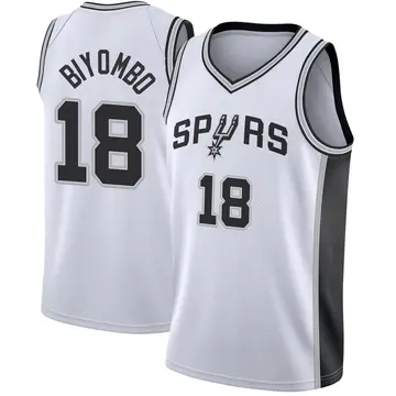 San Antonio Spurs Bismack Biyombo Jersey - Association Edition - Youth Fast Break White