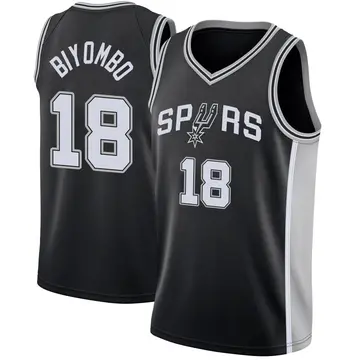 San Antonio Spurs Bismack Biyombo Jersey - Icon Edition - Men's Swingman Black