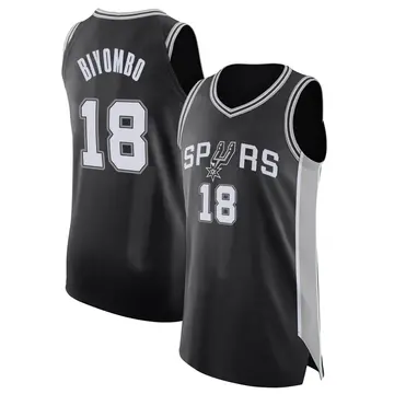 San Antonio Spurs Bismack Biyombo Jersey - Icon Edition - Youth Authentic Black