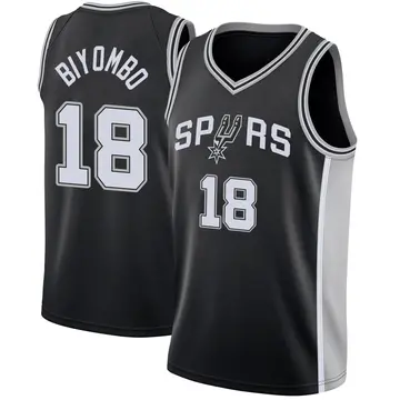 San Antonio Spurs Bismack Biyombo Jersey - Icon Edition - Youth Swingman Black