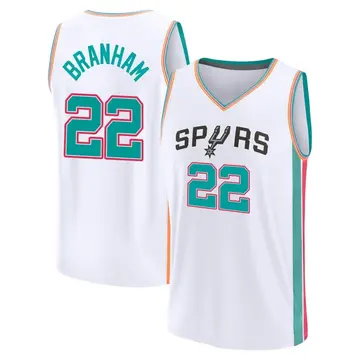 San Antonio Spurs Malaki Branham 2021/22 Replica City Edition Jersey - Men's Fast Break White