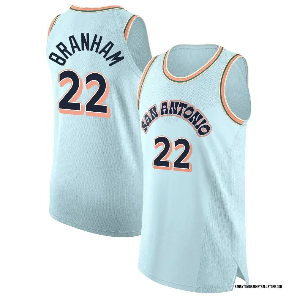 San Antonio Spurs Malaki Branham 2024/25 City Edition Jersey - Men's Authentic Light Blue
