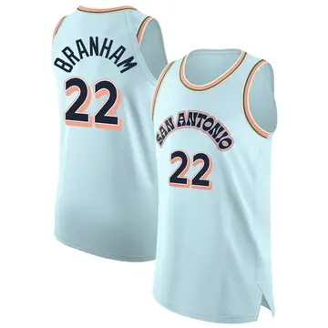 San Antonio Spurs Malaki Branham 2024/25 City Edition Jersey - Men's Authentic Light Blue