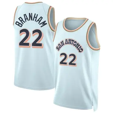 San Antonio Spurs Malaki Branham 2024/25 City Edition Jersey - Men's Swingman Light Blue