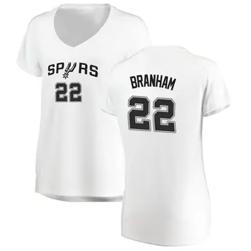 San Antonio Spurs Malaki Branham Jersey - Association Edition - Women's Fast Break White