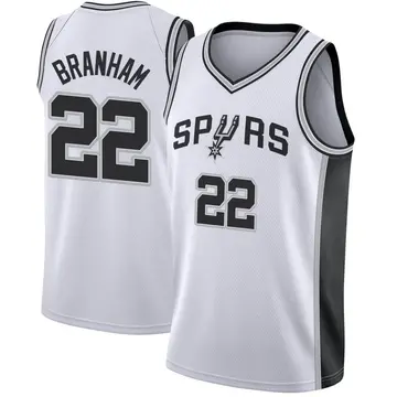 San Antonio Spurs Malaki Branham Jersey - Association Edition - Youth Swingman White