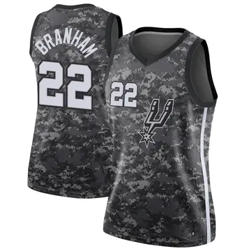 San Antonio Spurs Malaki Branham Jersey - City Edition - Women's Swingman Black