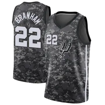 San Antonio Spurs Malaki Branham Jersey - City Edition - Youth Swingman Black