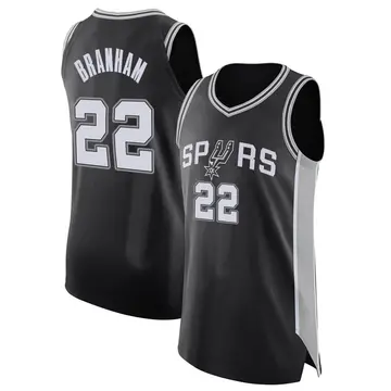 San Antonio Spurs Malaki Branham Jersey - Icon Edition - Men's Authentic Black