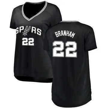 San Antonio Spurs Malaki Branham Jersey - Icon Edition - Women's Fast Break Black