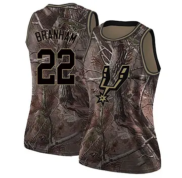 San Antonio Spurs Malaki Branham Realtree Collection Jersey - Women's Swingman Camo