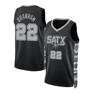 San Antonio Spurs Malaki Branham Statement Edition 2022/23 Jersey - Men's Swingman Black