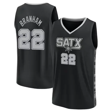 San Antonio Spurs Malaki Branham Statement Edition 2022/23 Jersey - Youth Fast Break Black